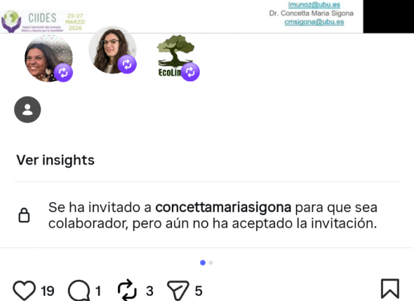 Spanish EcoLingua partners presenting research on environmental themes in Spanish EFL textbooks during the online CIIDES 2026 conference.